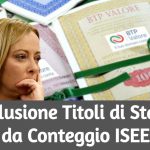 BTP e Buoni Postali Esclusi da Conteggio ISEE